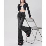 裾フリンジフレアデニムパンツ 3サイズ ボトムス | kirakiraShop | 詳細画像4