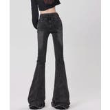 裾フリンジフレアデニムパンツ 3サイズ ボトムス | kirakiraShop | 詳細画像5