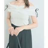 ボリュームシアーオフショルトップス トップス カットソー | kirakiraShop  | 詳細画像10 