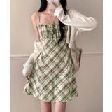チェック柄リボンキャミワンピース ワンピース チェック柄 | kirakiraShop  | 詳細画像36 
