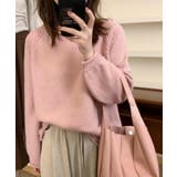 ボリューム袖ラグランニット トップス リブニット | kirakiraShop  | 詳細画像8 