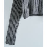 クロップド丈タートルネックリブニット カットソー ニット | kirakiraShop  | 詳細画像33 