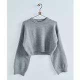 長袖クルーネックショート丈ニット トップス ニット | kirakiraShop  | 詳細画像62 