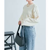 長袖クルーネックショート丈ニット トップス ニット | kirakiraShop  | 詳細画像18 