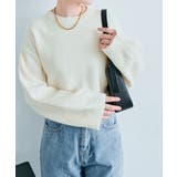 長袖クルーネックショート丈ニット トップス ニット | kirakiraShop  | 詳細画像19 