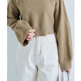 長袖クルーネックショート丈ニット トップス ニット | kirakiraShop  | 詳細画像32 