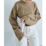 長袖クルーネックショート丈ニット トップス ニット | kirakiraShop  | 詳細画像36 
