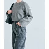 長袖クルーネックショート丈ニット トップス ニット | kirakiraShop  | 詳細画像39 