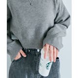 長袖クルーネックショート丈ニット トップス ニット | kirakiraShop  | 詳細画像42 