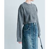 長袖クルーネックショート丈ニット トップス ニット | kirakiraShop  | 詳細画像57 