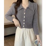 ゴールドボタンニットカーディガン トップス カーディガン | kirakiraShop  | 詳細画像14 