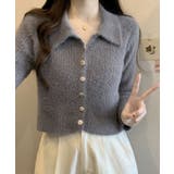 ゴールドボタンニットカーディガン トップス カーディガン | kirakiraShop  | 詳細画像16 