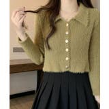 ゴールドボタンニットカーディガン トップス カーディガン | kirakiraShop  | 詳細画像23 