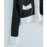 バイカラーニットカーディガン トップス カーディガン | kirakiraShop  | 詳細画像21 