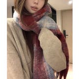チェック柄モヘアライクマフラー マフラー モヘアライク | kirakiraShop  | 詳細画像13 