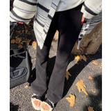 裏起毛セミワイドリブパンツ 4サイズ ボトムス | kirakiraShop  | 詳細画像2 