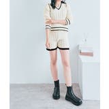 Vネックラインニット＋ニットショートパンツセットアップ セットアップ トップス | kirakiraShop  | 詳細画像20 