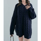 Vネックオーバーサイズニット トップス Vネック | kirakiraShop  | 詳細画像39 
