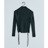 ショルダースリットギャザーリブ長袖トップス トップス 長袖 | kirakiraShop  | 詳細画像35 