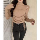 ショルダースリットギャザーリブ長袖トップス トップス 長袖 | kirakiraShop  | 詳細画像27 