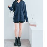 Vネックオーバーサイズニット トップス Vネック | kirakiraShop  | 詳細画像19 