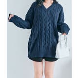 Vネックオーバーサイズニット トップス Vネック | kirakiraShop  | 詳細画像20 