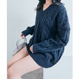 Vネックオーバーサイズニット トップス Vネック | kirakiraShop  | 詳細画像21 