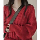 Vネックオーバーサイズニット トップス Vネック | kirakiraShop  | 詳細画像37 