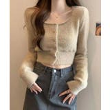 ショート丈シャギーニットカーディガン トップス カーディガン | kirakiraShop  | 詳細画像15 