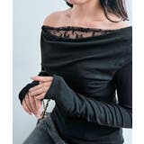 レイヤードワンショルダーレーストップス トップス ワンショルダー | kirakiraShop  | 詳細画像10 