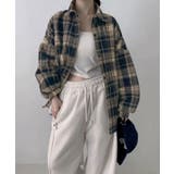 裏起毛チェックオーバーサイズシャツ ユニセックス トップス | kirakiraShop | 詳細画像12