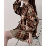 裏起毛チェックオーバーサイズシャツ ユニセックス トップス | kirakiraShop | 詳細画像3