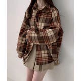 裏起毛チェックオーバーサイズシャツ ユニセックス トップス | kirakiraShop | 詳細画像5