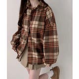 裏起毛チェックオーバーサイズシャツ ユニセックス トップス | kirakiraShop | 詳細画像6