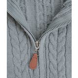 エコファーフードケーブルニットジップカーディガン トップス ケーブルニット | kirakiraShop  | 詳細画像19 