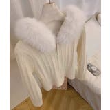 エコファーフードケーブルニットジップカーディガン トップス ケーブルニット | kirakiraShop  | 詳細画像6 