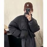 ブラック | ショート丈中綿ジャケット アウター ジャケット | kirakiraShop