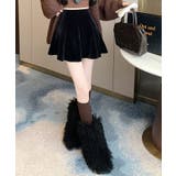 インパン付きミニフレアベロアスカート ボトムス ミニスカート | kirakiraShop  | 詳細画像12