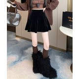 インパン付きミニフレアベロアスカート ボトムス ミニスカート | kirakiraShop  | 詳細画像14