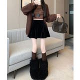 インパン付きミニフレアベロアスカート ボトムス ミニスカート | kirakiraShop  | 詳細画像9