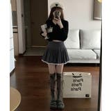 レースパイピングミニプリーツスカート ボトムス ミニスカート | kirakiraShop  | 詳細画像18