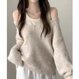 ニットインナーキャミ付きニットプルオーバー2点セット トップス アンサンブル | kirakiraShop | 詳細画像4