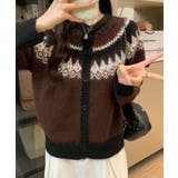ノルディック柄シャギーカーディガン トップス カーディガン | kirakiraShop  | 詳細画像13 