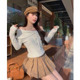 オフショルダーリボンデザインニット トップス ニット | kirakiraShop | 詳細画像7