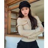 オフショルダーリボンデザインニット トップス ニット | kirakiraShop | 詳細画像10