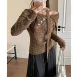 ミックスカラーワンショルダーニット トップス ニット | kirakiraShop | 詳細画像5