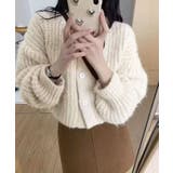 シャギーニットショートカーディガン トップス カーディガン | kirakiraShop | 詳細画像2