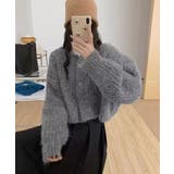 シャギーニットショートカーディガン トップス カーディガン | kirakiraShop | 詳細画像3