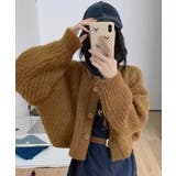 シャギーニットショートカーディガン トップス カーディガン | kirakiraShop | 詳細画像4