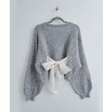 バックリボンデザインシャギーニット トップス ニット | kirakiraShop | 詳細画像17